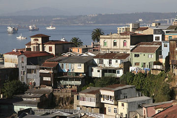 Image showing Aerial view on Valparaiso, Chile
