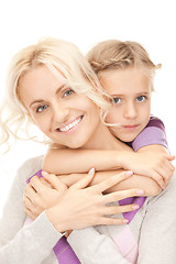 Image showing happy mother and little girl