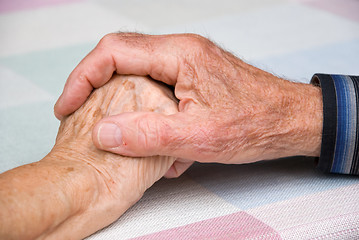 Image showing senior hands