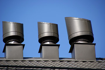 Image showing rooftop vents 