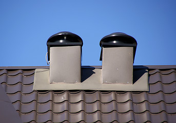 Image showing rooftop vents 