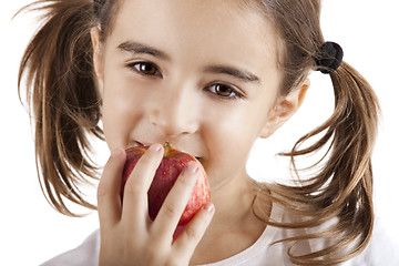 Image showing Eating an Apple