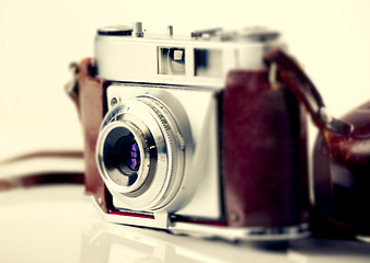 Image showing Old fashioned photography camera