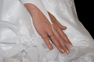 Image showing Bride hand