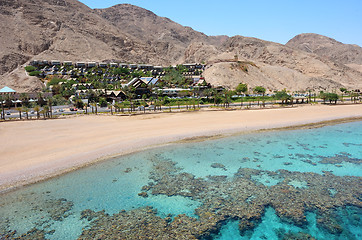 Image showing Red sea coast and coral reef 