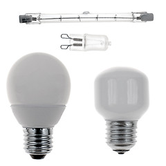 Image showing Modern light bulbs