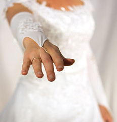 Image showing Bride hand