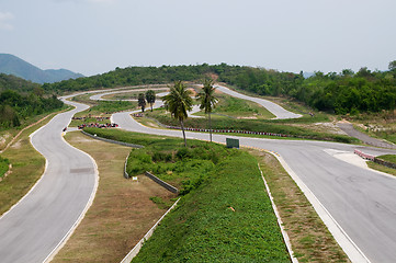 Image showing Empty race circuit in Thailand