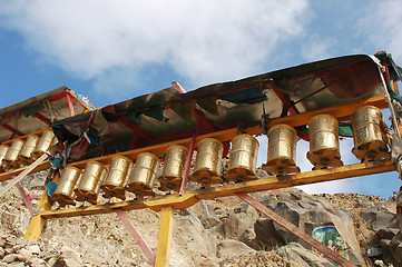 Image showing Prayer wheels