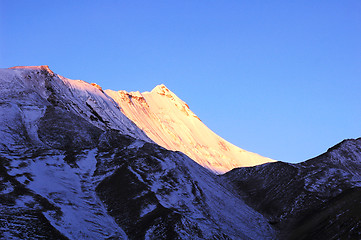 Image showing Snow-capped mountains