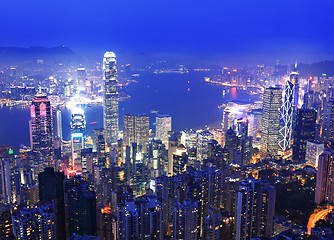 Image showing Hong Kong at night