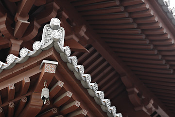 Image showing chinese temple roof