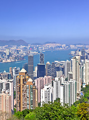 Image showing Hong Kong view from peak