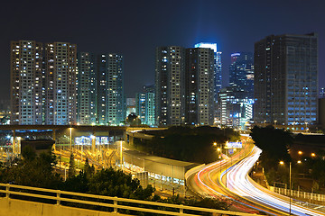 Image showing modern city at night