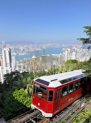 Image showing peak tram in Hong Kong