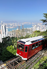 Image showing Hong Kong peak tram