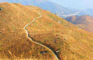 Image showing twisting mountain path