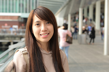 Image showing woman in casual wear in city