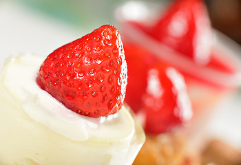 Image showing strawberry dessert