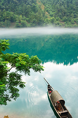 Image showing Fishing boat on the river