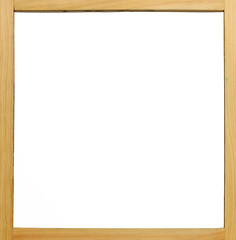 Image showing Wooden frame white board