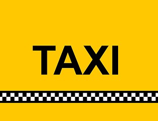 Image showing TAXI Sign