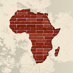 Image showing Africa wall map