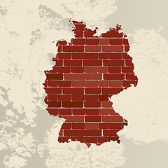 Image showing Germany wall map