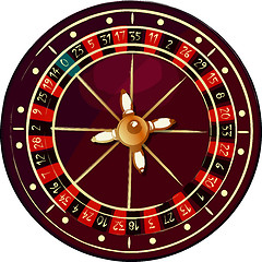 Image showing Grunge roulette wheel