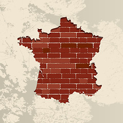 Image showing France wall map