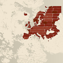 Image showing Europe wall map