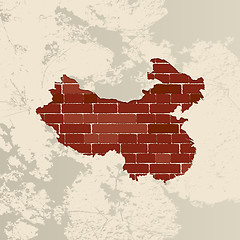 Image showing China wall map