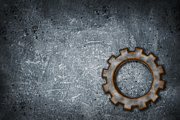 Image showing rusty gear wheel