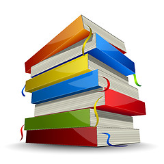 Image showing Pile of books