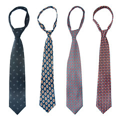 Image showing Four ties