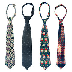 Image showing Four ties