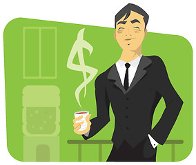 Image showing Illustration of a successful businessman