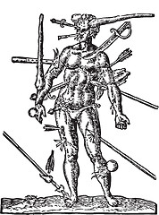 Image showing The Man of Wounds old engraving