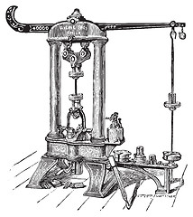 Image showing Riehle testing machine for torsion and loading stress tests