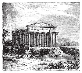 Image showing Temple of Concord, Templum Concordiae, in Agrigente, Rome, Italy