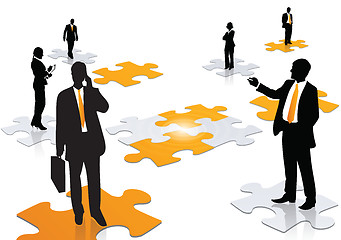 Image showing Business team work concept illustration