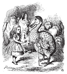 Image showing Alice and the Dodo presenting the Thimble