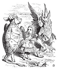 Image showing The Lobster Quadrille - Alice's Adventures in Wonderland origina