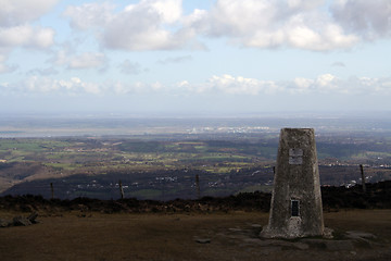 Image showing Triangulation point on Moel Fammu