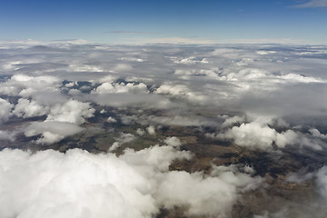 Image showing flight over clouds