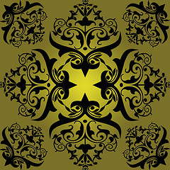 Image showing Floral pattern background