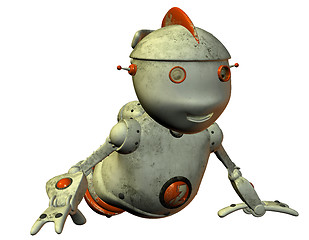 Image showing old crawling robot