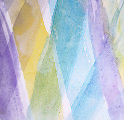 Image showing Abstract watercolor background with different layers on paper 
