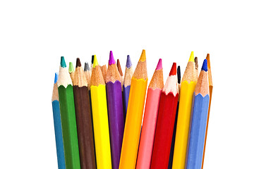 Image showing colorful pencils on focus 