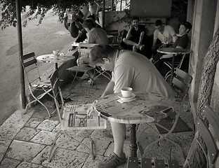 Image showing Morning espresso Dubrovnik